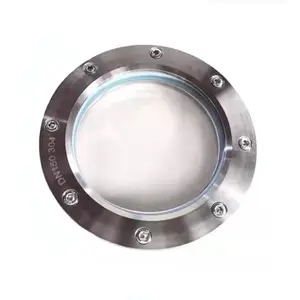 Factory direct sales high quality Stainless Steel SS304 DN50 DN80 DN100 to DN300 Flange Sight Glass Round Face Flange Diopters