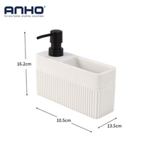 Distributeur de savon manuel en grès, rechargeable, pour évier de cuisine, liquide vaisselle, savon pour les mains, conteneur de comptoir