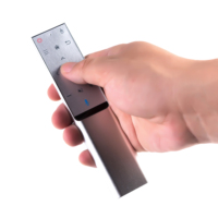 Nouvelle télécommande RF 2,4 GHz en aluminium avec fonction de recherche vocale, code d'apprentissage et portée de 10 m pour maison connectée et téléviseur