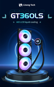 Refroidisseur de processeur liquide <span class=keywords><strong>AIO</strong></span> ARGB GT360 LS 360 mm, 320 W TDP, triple ventilateur 3/4 broches, dissipateur thermique en aluminium, Intel LGA 1851 pour AM5 Flagship - Product Image 6
