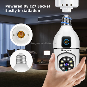 Hongnaer Indoor Wireless E27 Bulb Surveil Security PTZ <strong>Camera</strong> Towell 8MP 4K Dual Lens Smart WiFi 360 Degree CCTV Bulb <strong>Camera</strong> - Product Image 5