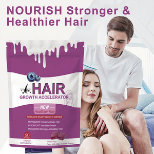 <strong>Hair</strong> Growth Accelerator Soft Chews <strong>Hair</strong> <strong>Vitamins</strong> for Women Beauty Promotes Thicker Fuller Stronger <strong>Hair</strong> Mixed Berry 60 Gummies - Product Image 5