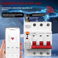 Disjoncteur intelligent 4G 6kA bipolaire Graffiti avec contrôle à distance Wi-Fi pour téléphone portable, interrupteur temporisé pour pompe à eau
