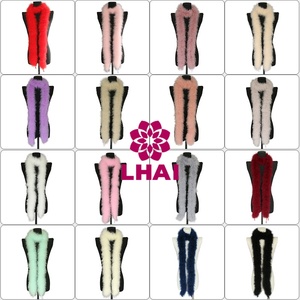 Boa di Piume di Tacchino Spesse 30g 45g 2 Metri, Boa di Piume di Marabù, Boa di Piume di Tacchino per Spettacoli di Danza, Feste e Performance sul Palco - Product Image 5