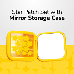 Custom 4/6/9/12 Patches Colorful Yellow Stars Hearts Flowers Acne Hydrocolloid Pimple Patches <b>Mirror</b> Box With Your Logo - Product Image 4