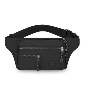 Men's Fanny Pack Multi Layer Waterproof Lightweight Outdoor Travel Waist Bag Army Green Black Grey Dark Blue - Product Image 4