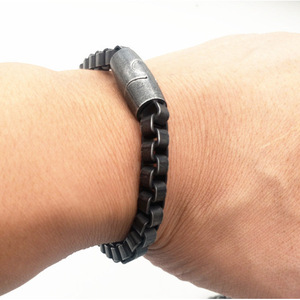 yunnique Unisex <b>Titanium</b> Steel <b>Chain</b> Bracelet Geometric Design Gift Jewelry Ready To Ship - Product Image 2