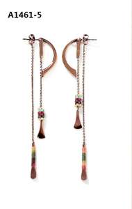 Pendientes Colgantes <span class=keywords><strong>de</strong></span> Diseño Moderno y a la Moda con Borlas Largas, Hechos <span class=keywords><strong>de</strong></span> Acero Inoxidable, Producción <span class=keywords><strong>de</strong></span> Fábrica - Product Image 4