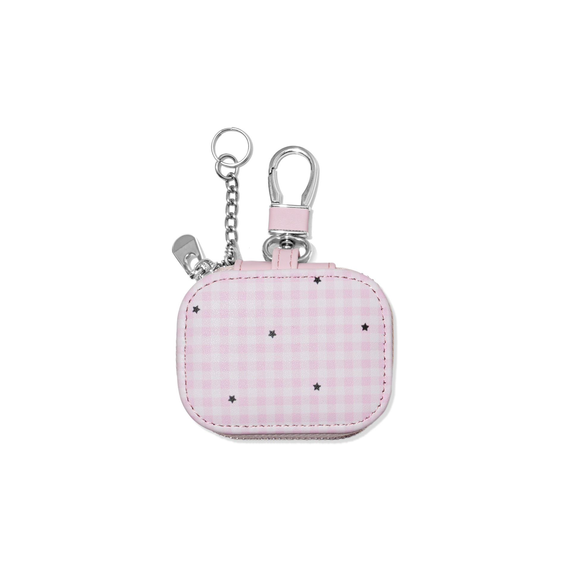 Étoile à carreaux rose clair