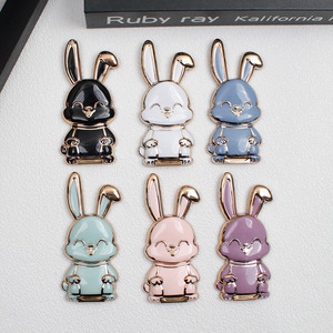 Funda de teléfono móvil de lujo con soporte de conejo para iPhone, carcasa trasera de TPU 6D galvanizado, Kickstand para Samsung <span class=keywords><strong>J8</strong></span> Xiaomi, venta al por mayor - Product Image 2