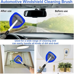 AMZN Kit Wiper kaca mobil, alat pembersih kaca mobil dengan pegangan dalam terbuat dari plastik tahan lama - Product Image 4