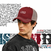 Groothandel 5-panel A-frame baseballcap met aangepast logo, 3D-borduring, luxe gestreepte etnisch geïnspireerde sportpet voor heren en dames