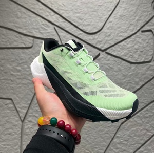 Chaussures de randonnée respirantes en mesh pour hommes, à lacets rapides, antidérapantes, amortissantes, pour la course à pied en plein air, chaussures SALOMS - Product Image 1