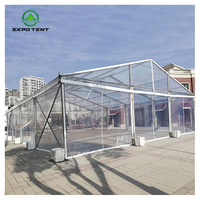 Tente de toit en PVC transparent à cadre en aluminium Tentes de luxe pour événements de mariage en plein air