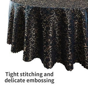 2026 Luxury <b>Round</b> Tablecloth Jacquard Floral Wedding Decoration <b>Table</b> <b>Cloth</b> Cover for Banquet - Product Image 5