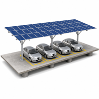 Support de montage photovoltaïque en acier galvanisé pour système solaire de carport