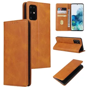 Pu Flip Dompet Kulit Case untuk Galaxy S20 Multi Card Pemegang Kasus Telepon, Ponsel Flip Cover