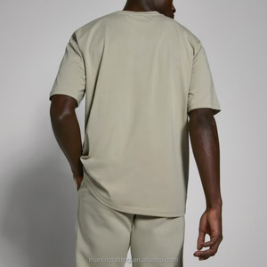 T-shirt oversize per giorno di riposo da uomo di alta qualità in pietra XS M L XL XL stampa Boxy Fit Homme Supima Pima in cotone t-shirt personalizzata - Product Image 2