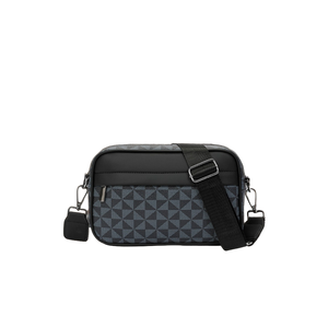 Bolso de Cámara Retro Vintage para Hombre, Correa Ajustable, Cuero Genuino, Cierre de Cremallera, Forro de Poliéster Duradero, Elegante y Portátil - Product Image 1