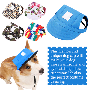 Chapeaux d'oreille mobiles de luxe Famicheer pour animaux de compagnie (chats et chiens), chapeau pour Pitbull, en polyester, sac OPP, accessoires d'été, imprimé, durable - Product Image 6