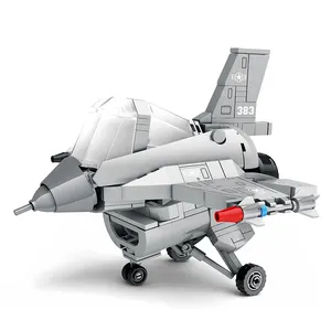 Juhang 89007 Flying Plane Military Series F16 Fighting Plane Blocks Building Toys Fighter Set Building Toys