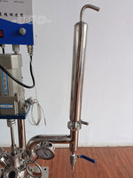 Cuve de réaction à double enveloppe de 1L sur mesure pour laboratoire, avec réservoir sous pression et moteur, en acier inoxydable