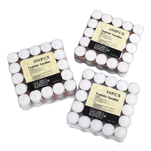 Tea Lights <strong>8</strong> <strong>Hour</strong> Long Burn Night Light Candles Unscented <strong>Tealight</strong> 50/100 - Product Image 5