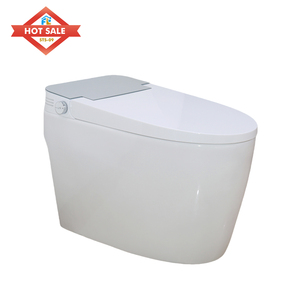 <span class=keywords><strong>Toilette</strong></span> intelligente <span class=keywords><strong>de</strong></span> luxe haut <span class=keywords><strong>de</strong></span> gamme, ovale, blanche, avec fonctionnalités avancées, glaçure blanche, automatique, avec télécommande - Product Image 1
