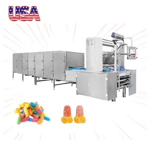 M40 orange flavored sandwich gummy pastry candy Deposited Soft Jelly candy production line