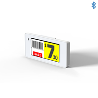 Etiqueta Electrónica de Precio COMPAX de 2.13 Pulgadas, BLE 5.0, Pantalla de Tinta Electrónica de 4 Colores, ESL Inalámbrica, para Supermercados y Minoristas