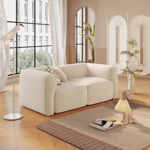 Imperial Concubine's Position L-Shaped Right Angle Corner <strong>Sofa</strong> <strong>Cream</strong> Style for Living Room Beauty Salon Homestay Hotel Lobby - Product Image 4