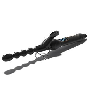 Bigoudi à bulles en céramique de 1 pouce avec écran LCD baguette à friser électrique avec chauffage PTC pour usage domestique ou hôtelier - Product Image 1