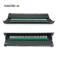 Panneau de brassage vocal 1U 25 ports Cat3 IDC pour câblage téléphonique et audio de télécommunications