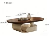 Nouvelle table basse en bois massif de noyer design pour un salon moderne et simple, petite table basse pour la maison