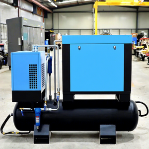 Compressore d'aria industriale a spirale a due stadi da 90KW, senza olio, 380V, con motore personalizzato, compressore stazionario micro-aria - Product Image 1