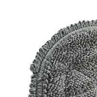 Tête de balai serpillère ronde en microfibre torsadée de remplacement, pour robot aspirateur, utilisation humide ou sèche, pour cuisine et salle de bain
