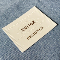 Étiquette de vêtement en cuir 3D gaufré TEAMMADE personnalisée, écologique, auto-adhésive ou à coudre, patch d'étiquette authentique, logo personnalisé pour vêtements