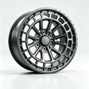 Jantes en alliage forgé NEXUS RIM Beadlock pour tout-terrain, finition noire mate, maille, 17, 18, 19, 20 pouces pour <span class=keywords><strong>Ford</strong></span> <span class=keywords><strong>Raptor</strong></span>, Jeep Wrangler, Toyota Tundra - Product Image 5