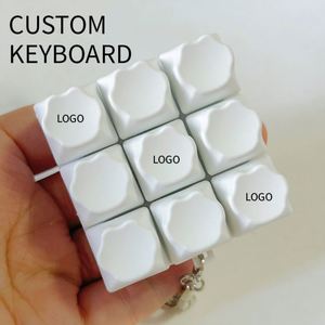 Llavero de teclado personalizado con logo impreso, diseño lindo, llavero antiestrés, interruptores, llavero de interruptor, botón de teclado DIY - Product Image 1