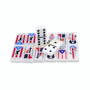 <span class=keywords><strong>Dominó</strong></span> Acrílico con Bandera, Juego de <span class=keywords><strong>Dominó</strong></span> Personalizado con Impresión UV, Juego de <span class=keywords><strong>Dominó</strong></span> <span class=keywords><strong>Doble</strong></span> Seis Personalizado con Bandera Cubana - Product Image 1