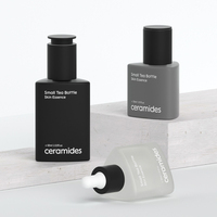 Nouveau design de flacon compte-gouttes d'huile essentielle de qualité supérieure triangle couleur ambre flacon compte-gouttes en verre de 30ml pour sérum