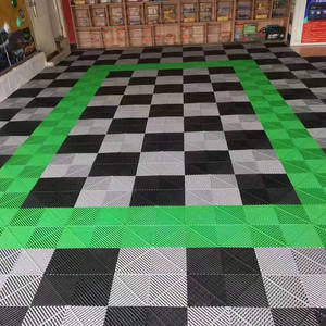 Tapis de salle de bain <span class=keywords><strong>Auto</strong></span> salon de beauté en plastique Grille d'épissure de sol Grille de drainage tapis antidérapant <span class=keywords><strong>Garage</strong></span> carrelage de sol - Product Image 5