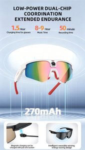 Gafas Inteligentes Q02 con IA 2026, Gafas Deportivas para Ciclismo al Aire Libre, Traducción por IA, Llamadas por BT, Reproducción de Música - Product Image 4