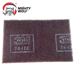Tampon abrasif en nylon <span class=keywords><strong>rouge</strong></span>, 7447 pièces, feuille de <span class=keywords><strong>scotch</strong></span> pour le polissage - Product Image 4