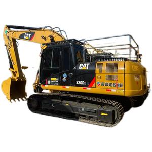 Excavatrice sur chenilles d'occasion d'origine japonaise CAT 320D2L, 20 tonnes, de taille moyenne, avec chenilles longues, prête pour l'expédition maritime. - Product Image 1