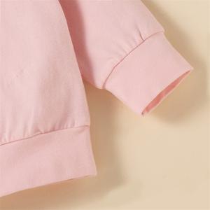 Vêtements pour enfants, tenues pour bébés, ensembles de sweats à capuche en coton biologique pour filles, fabriqués en Chine - Product Image 6