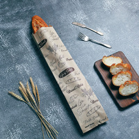 Expédition rapide plat Glassine ciré sac frites biscuits Dessert Sandwich fête faveur papier sulfurisé sac à déjeuner