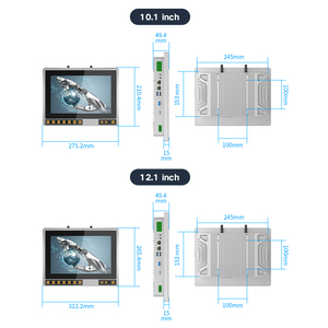 คอมพิวเตอร์อุตสาหกรรมติดรถยนต์แบบฝังตัว ขนาด 10.1 12.1 นิ้ว ระดับ IP65 ความสว่าง 1000 นิต รองรับ RS232 24V - Product Image 6