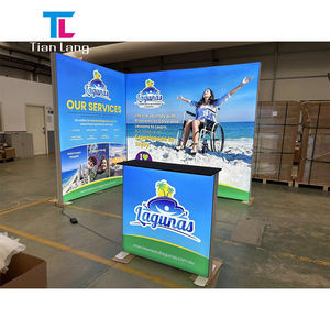 TianLang Agent Wanted Tradeshow Booth Tissu Support de boîte à lumière double face avec cellier Boîte à lumière Stand d'exposition - Product Image 5