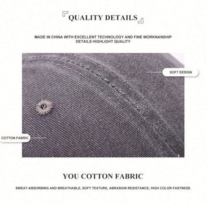 Casquette de baseball en daim vieilli uni pour homme, style football, avec logo personnalisé, pour hommes - Product Image 2